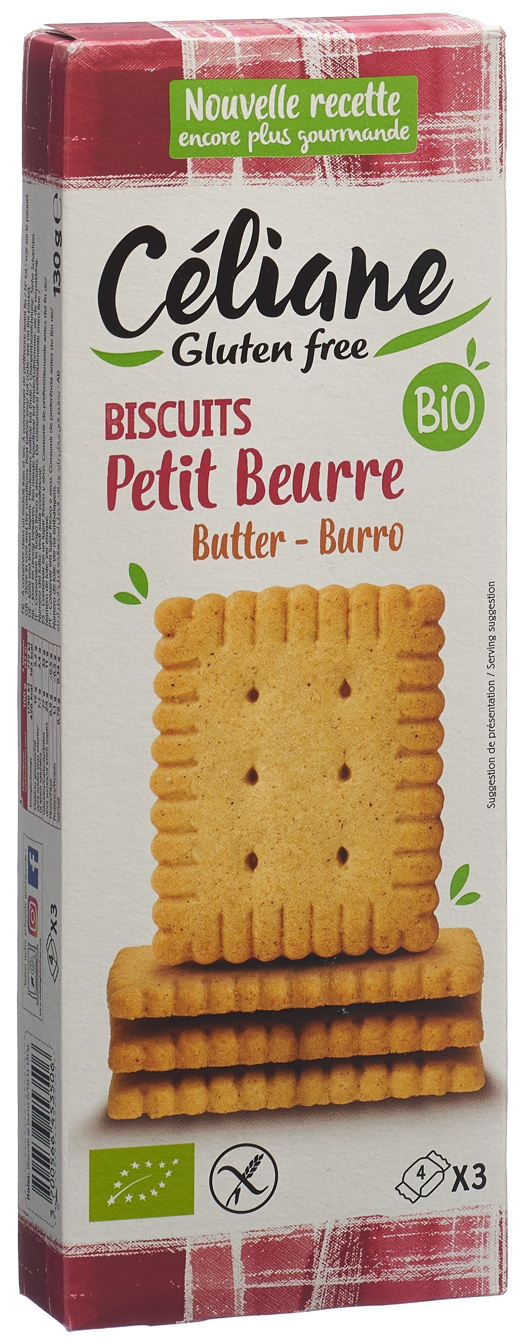 CELIANE biscuit petit beurre sans gluten bio 150 g