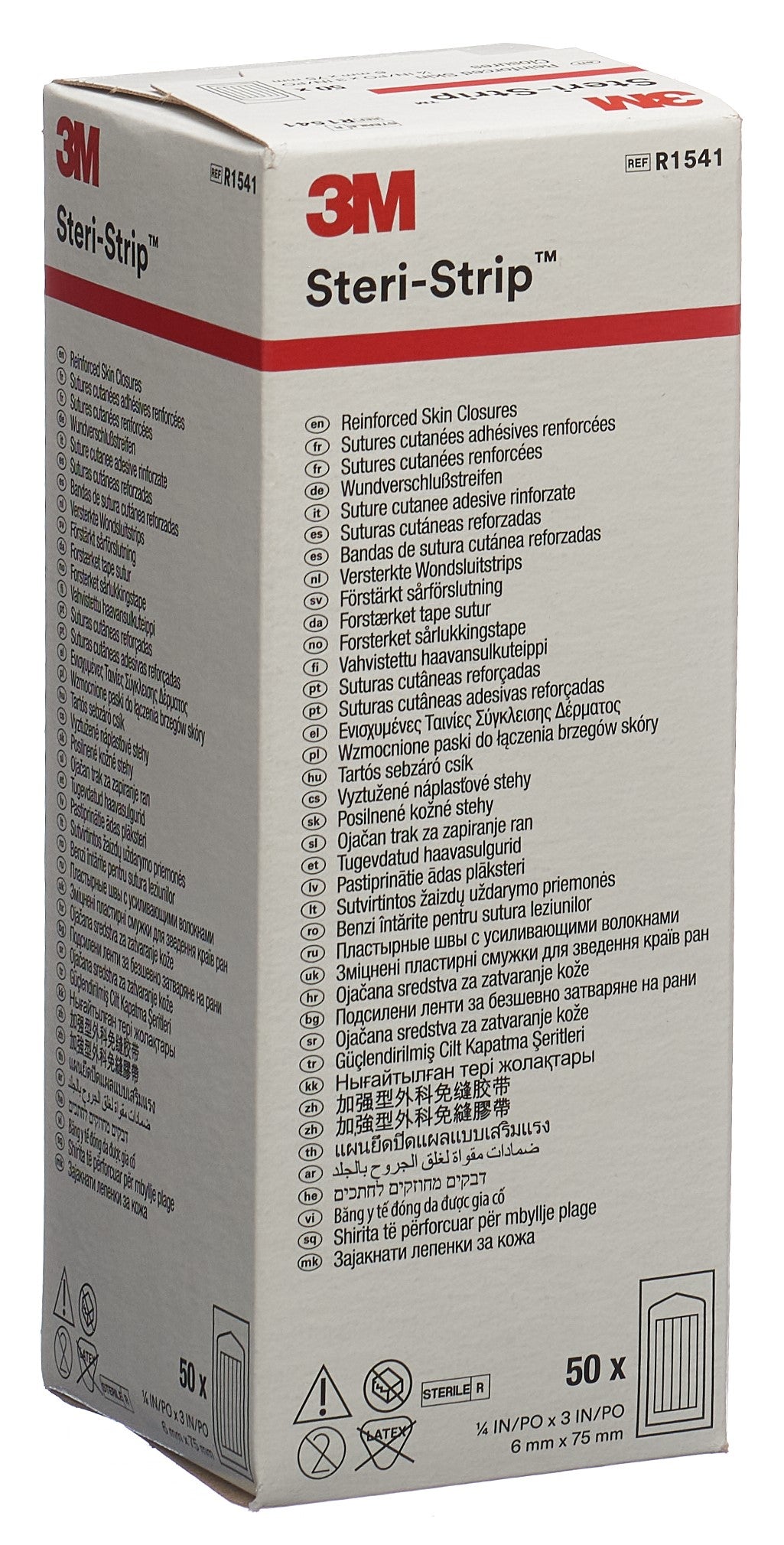 3M STERI STRIP 6x75mm blanc renforcé nv 50 x 3 pce