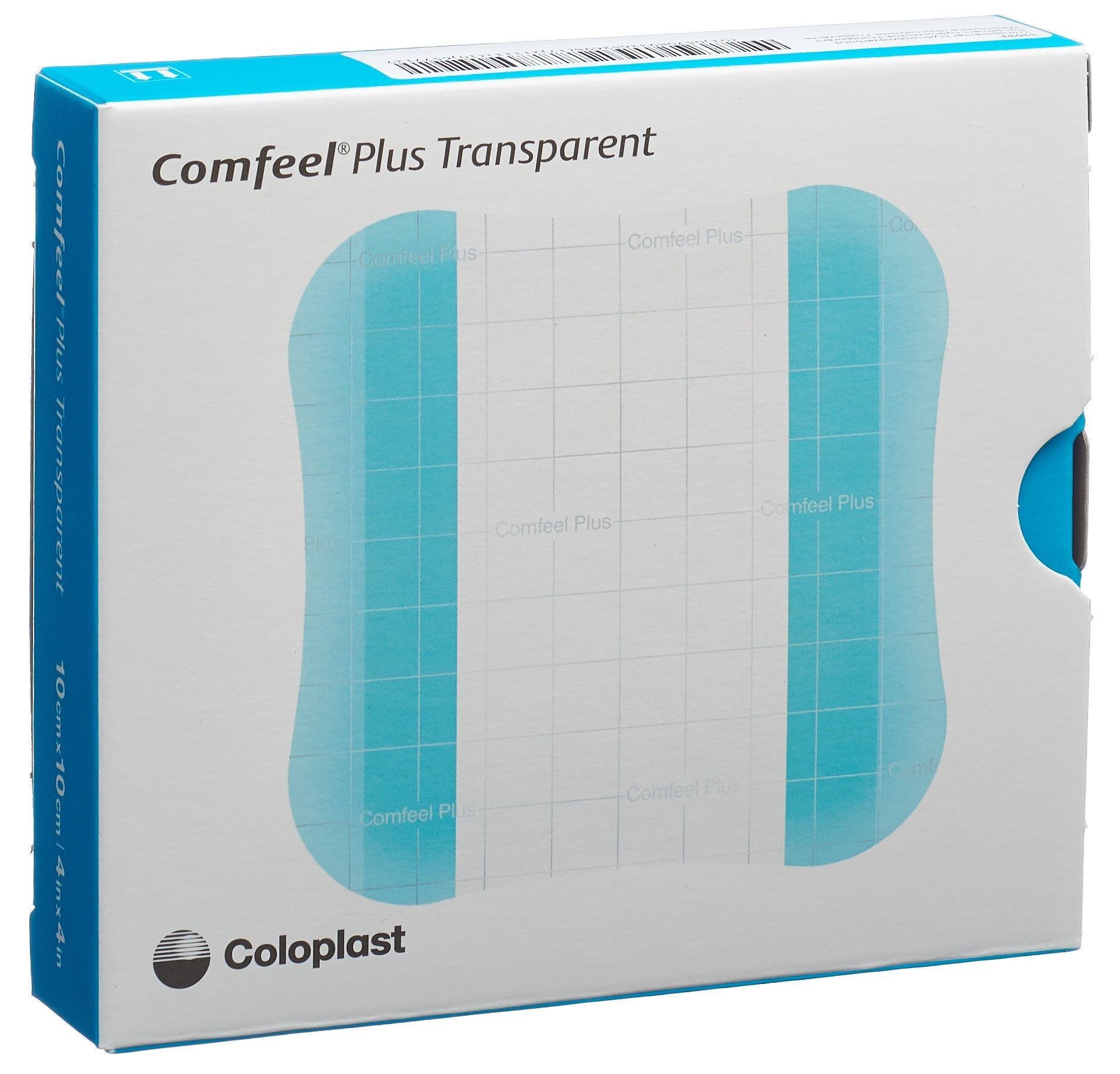 Comfeel Plus Pansement Hydrocolloïde Transparent 10x10cm 10 Pièces