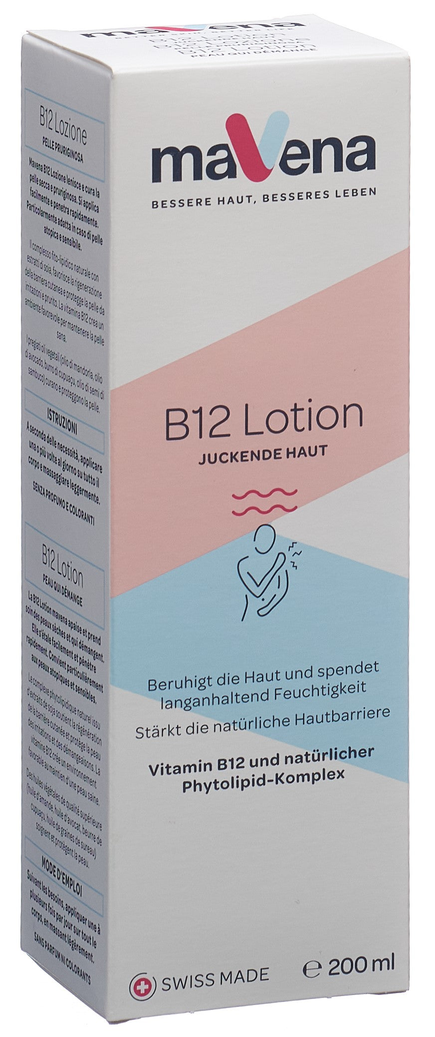 MAVENA B12 Lotion Hydratante 200 ml | Peau Sèche