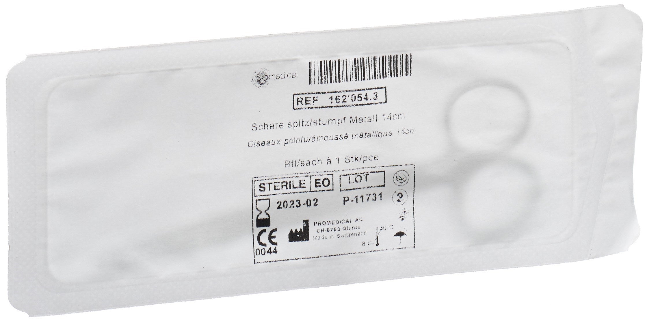 PROMEDICAL Ciseaux Médicaux 14cm Pointu/Emoussé | Acier Inoxydable