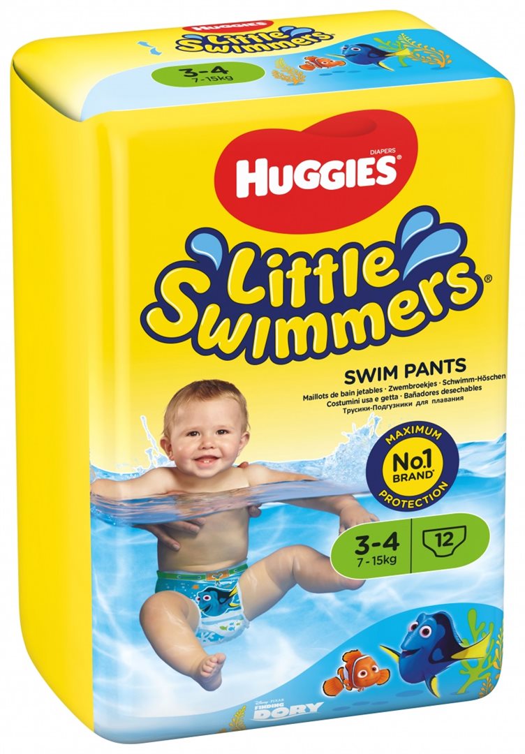 Huggies Little Swimmers Taille 3-4 (7-15kg) 12 culottes d&