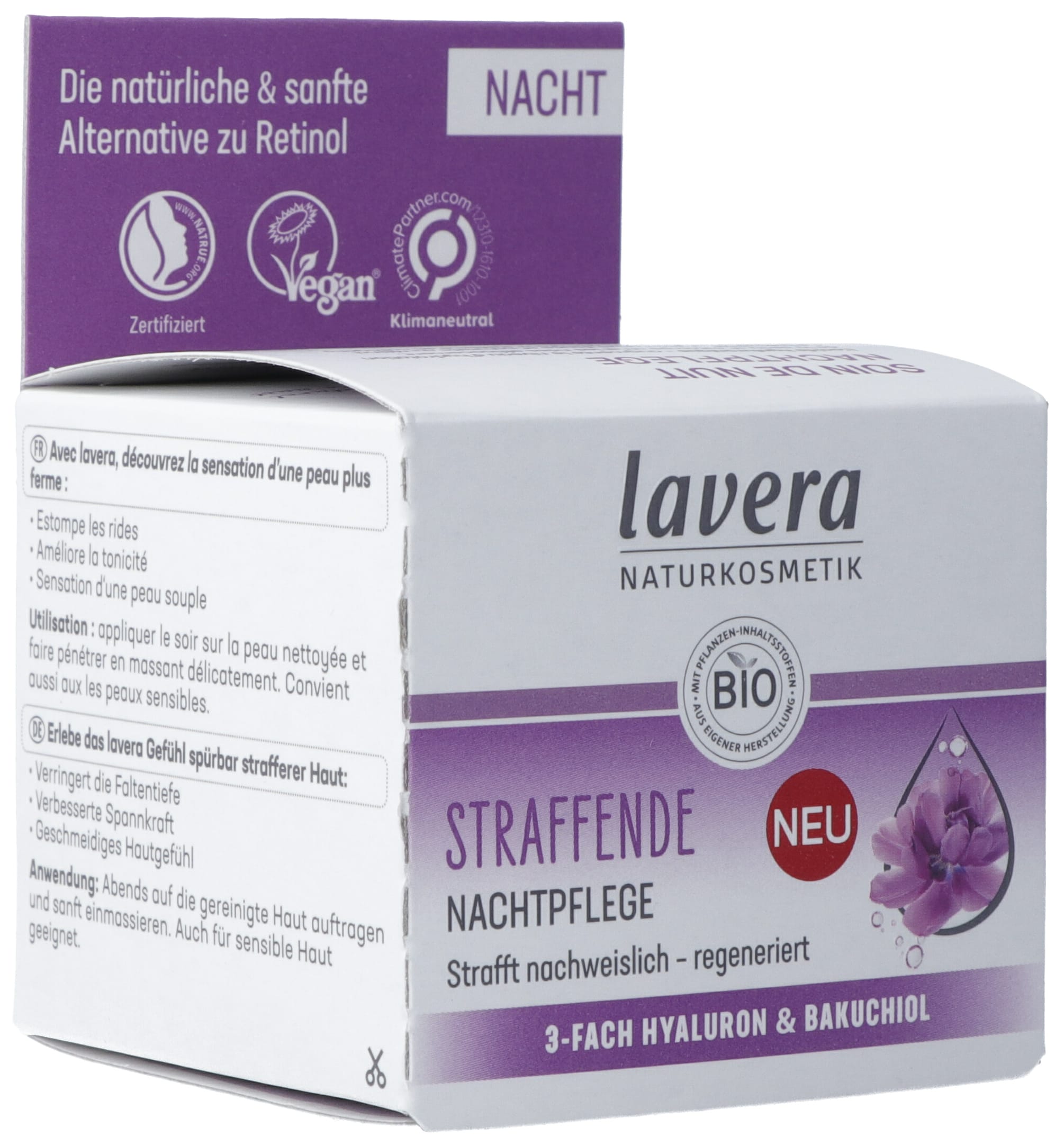 Lavera Soin Nuit Raffermissant Anti-Âge | Pot 50 ml