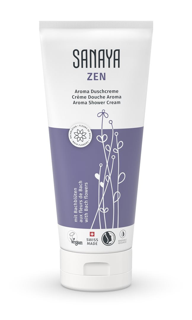 SANAYA Crème Douche Zen Aroma&Fl Bach 200 ml Douceur Apaisante