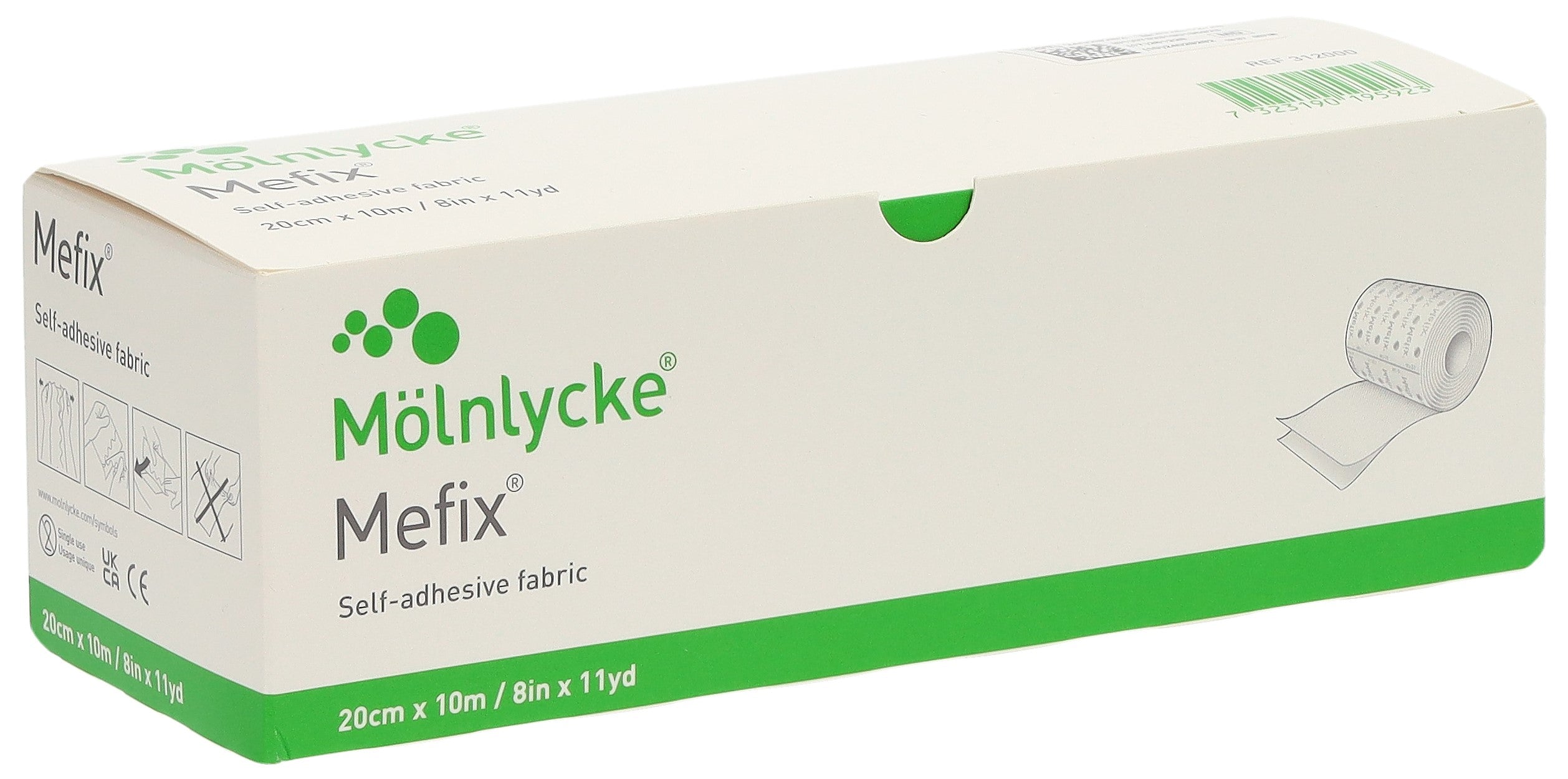 MEFIX Fixation Vlies Autocollant 20cm x 10m | Douceur & Tenue