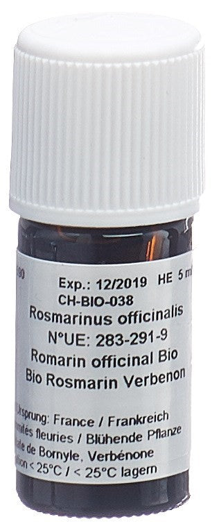 AROMASAN Huile Essentielle Romarin Officinal Bio 5 ml | Soin Naturel
