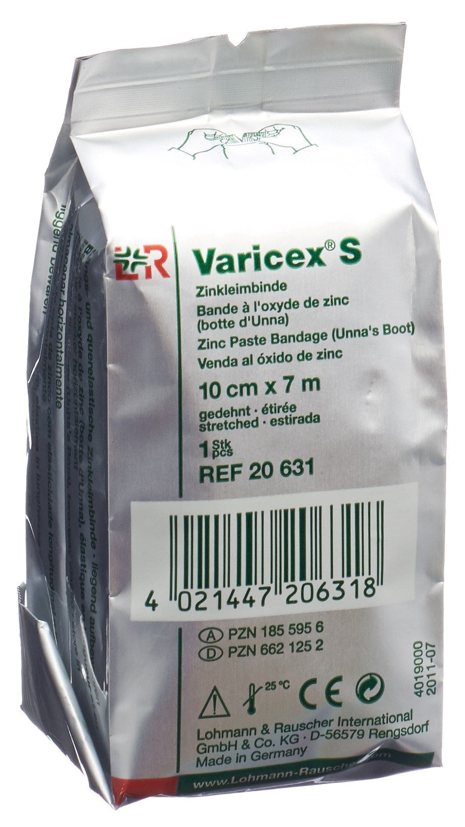 VARICEX S Bande Oxyde de Zinc Soin Jambes Lourdes | 10 cm x 7 m