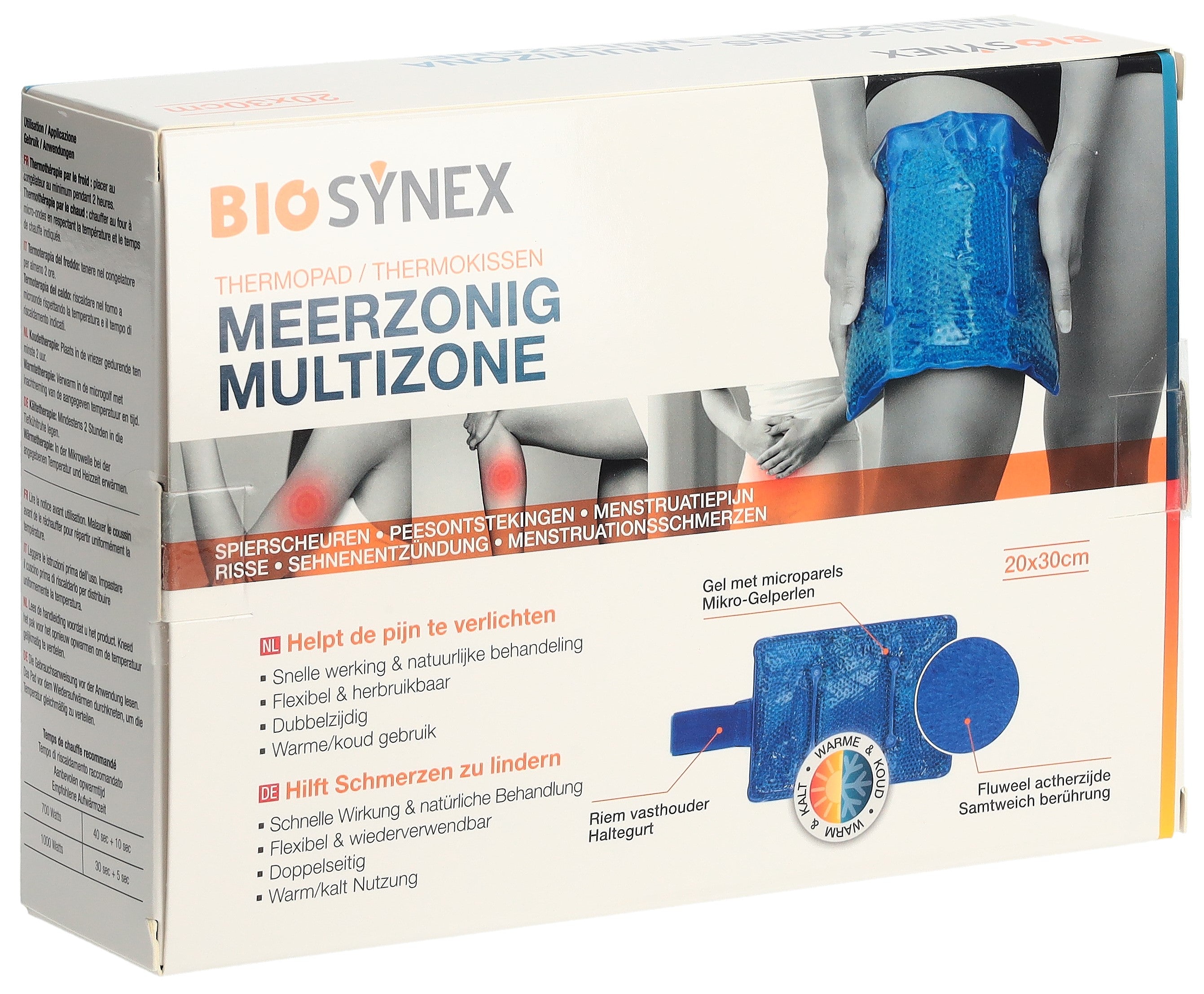 BIOSYNEX Compresse Chaud Froid 20 x 30 cm Soulagement Douleur | Multizone