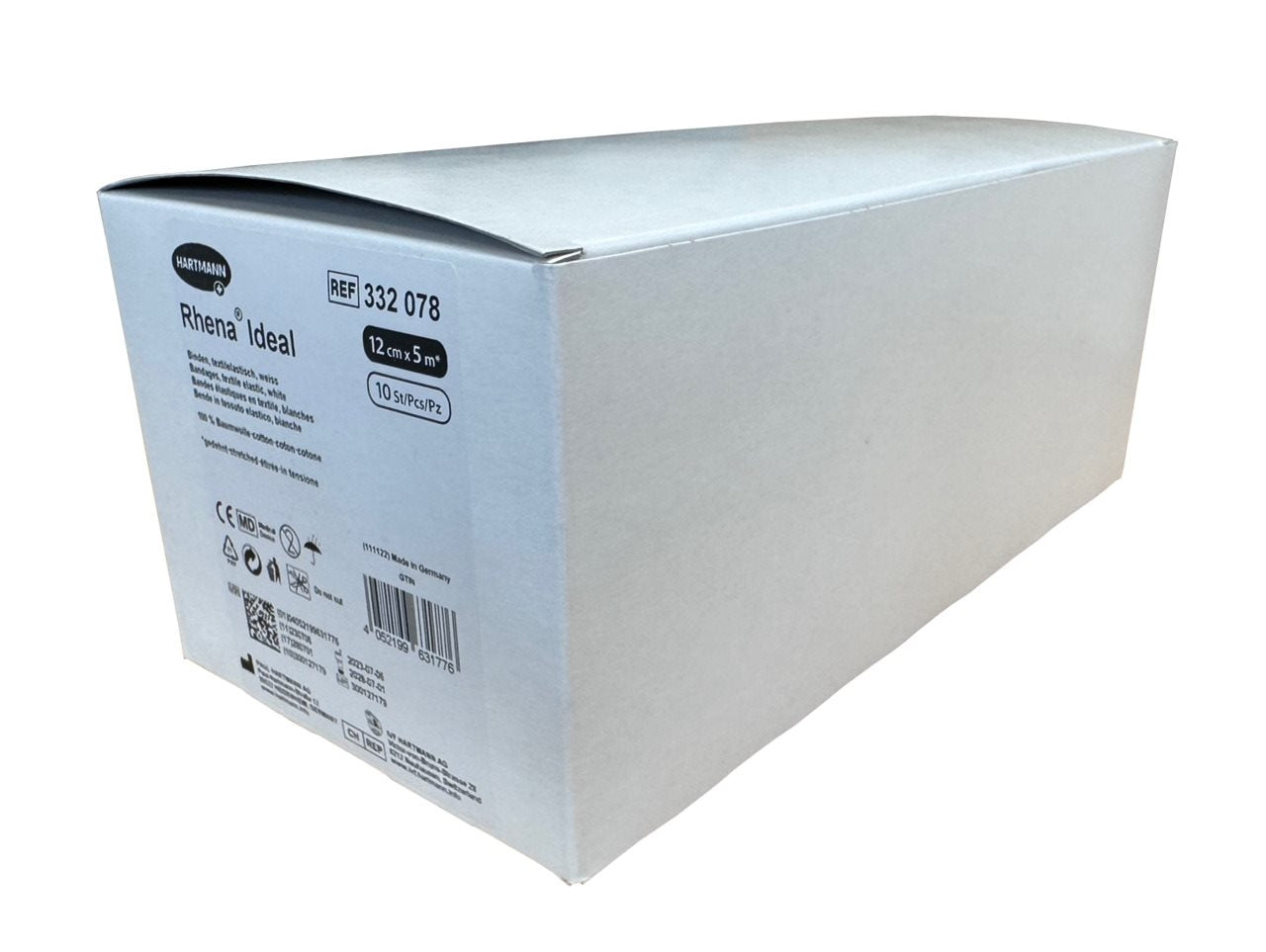 RHENA Ideal Bande Élastique 12cm x 5m Blanc - Confort & Maintien | Lot 10 Pièces
