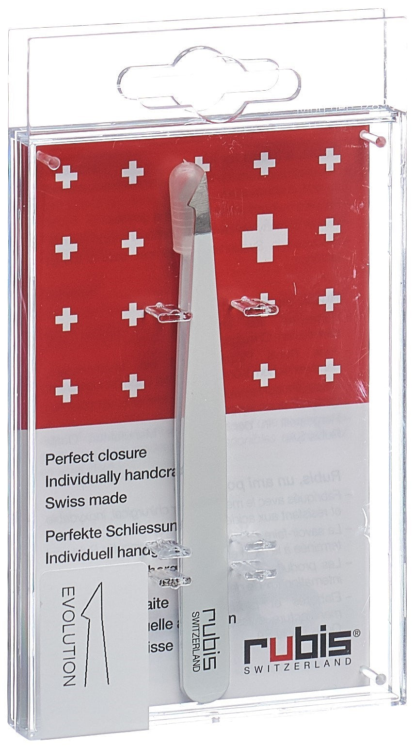 RUBIS Pince à Épiler Evolution Blanche Inox Précision | Soin Visage