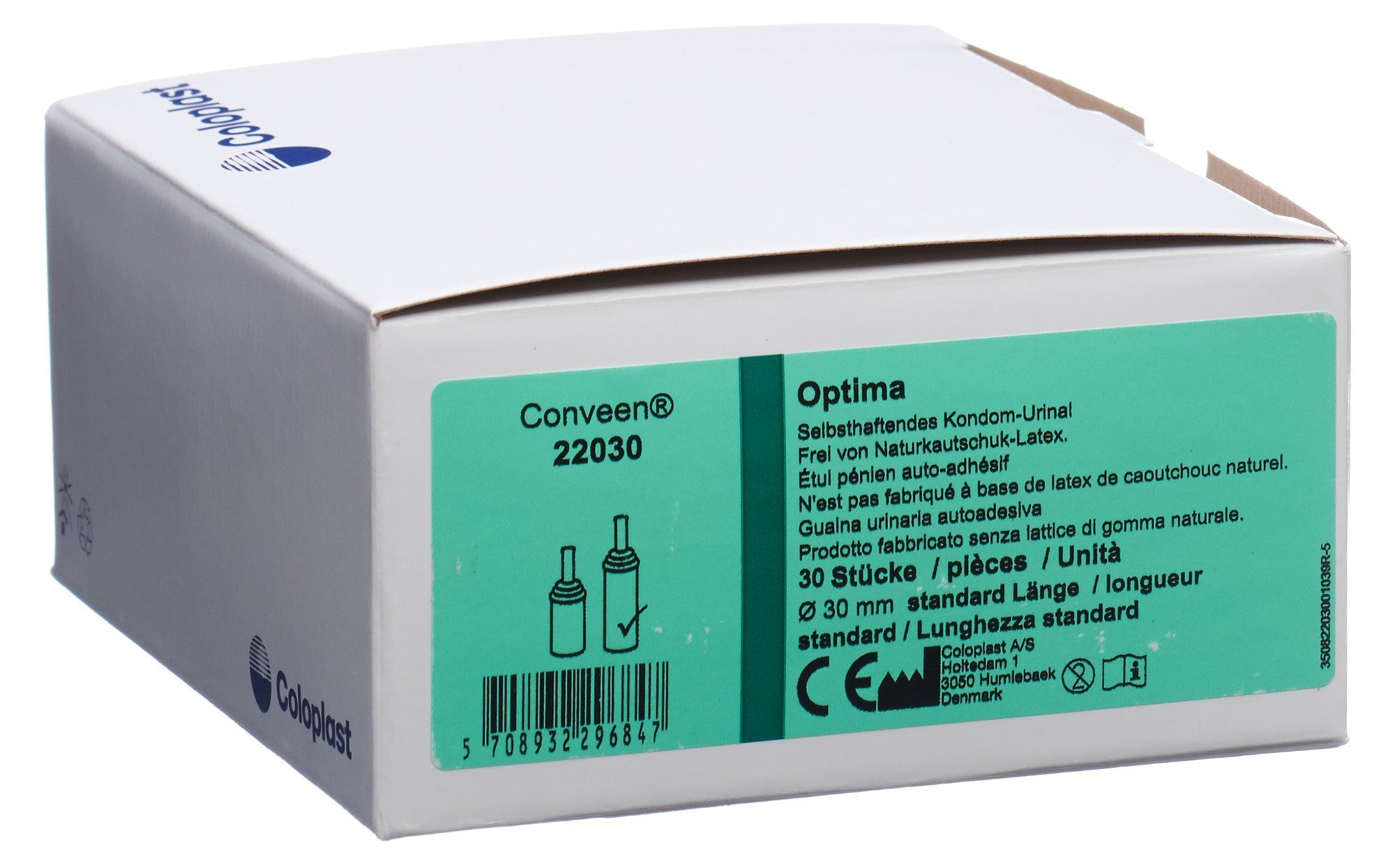 CONVEEN Optima Étui Pénien 30mm Confort & Sécurité | Boîte 30 Pièces