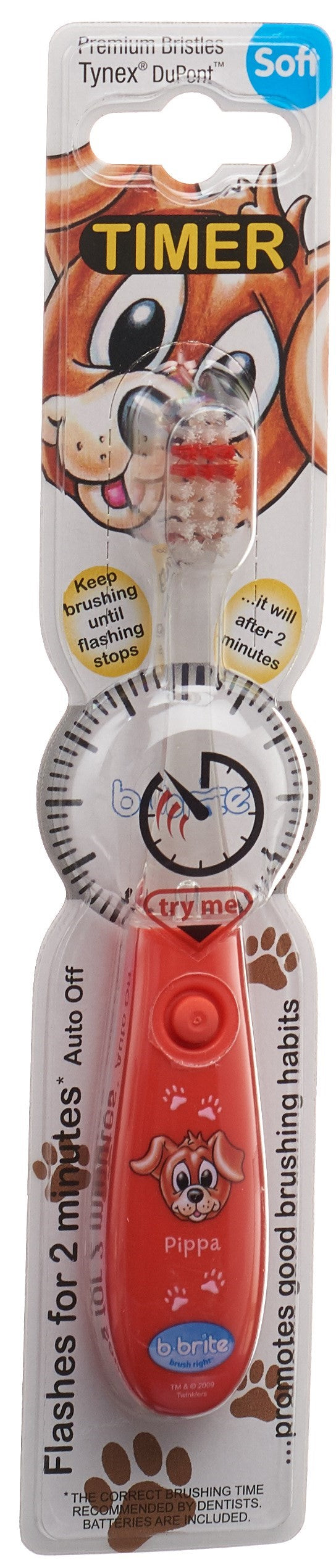 B-BRITE Brosse à Dents Électrique Enfant Clignotante Club Cutie | Douceur & Hygiène