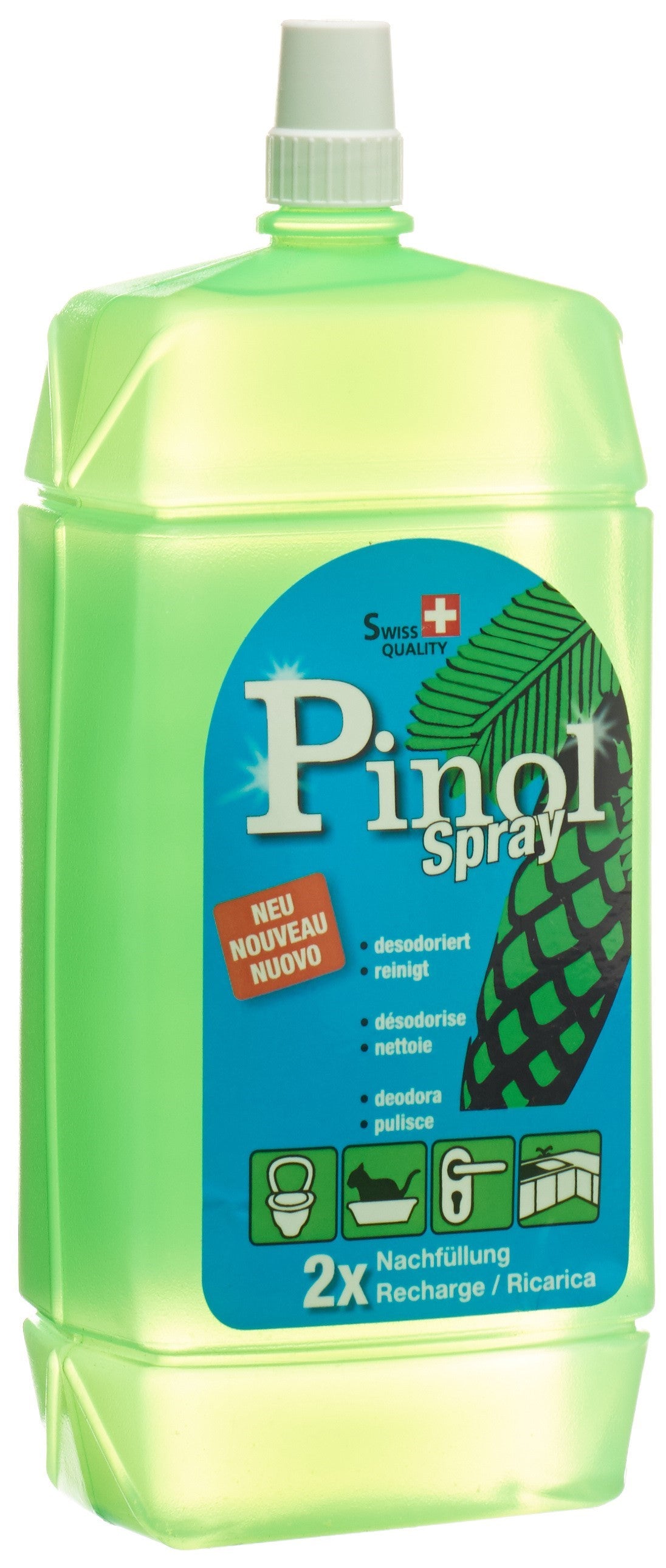 PINOL Spray Nettoyant Désinfectant 1 L | Recharge Efficace
