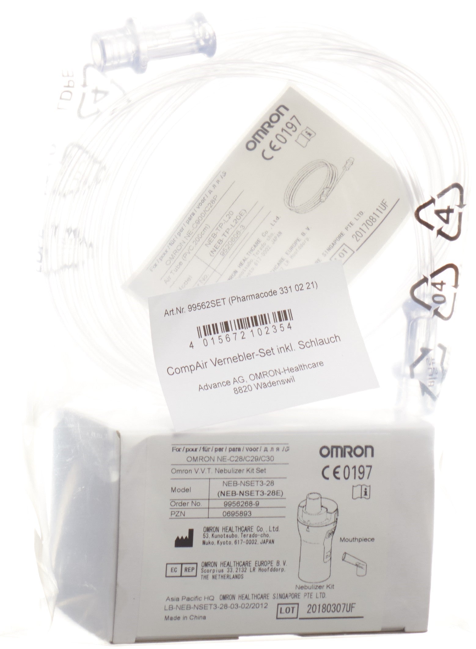 OMRON Kit Nébulisation CompAir : Soin Respiratoire Efficace | Accessoire Médical