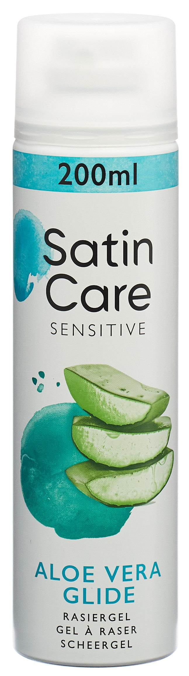 Gillette Satin Care Gel Aloe Vera Soin Rasage Doux | 200 ml