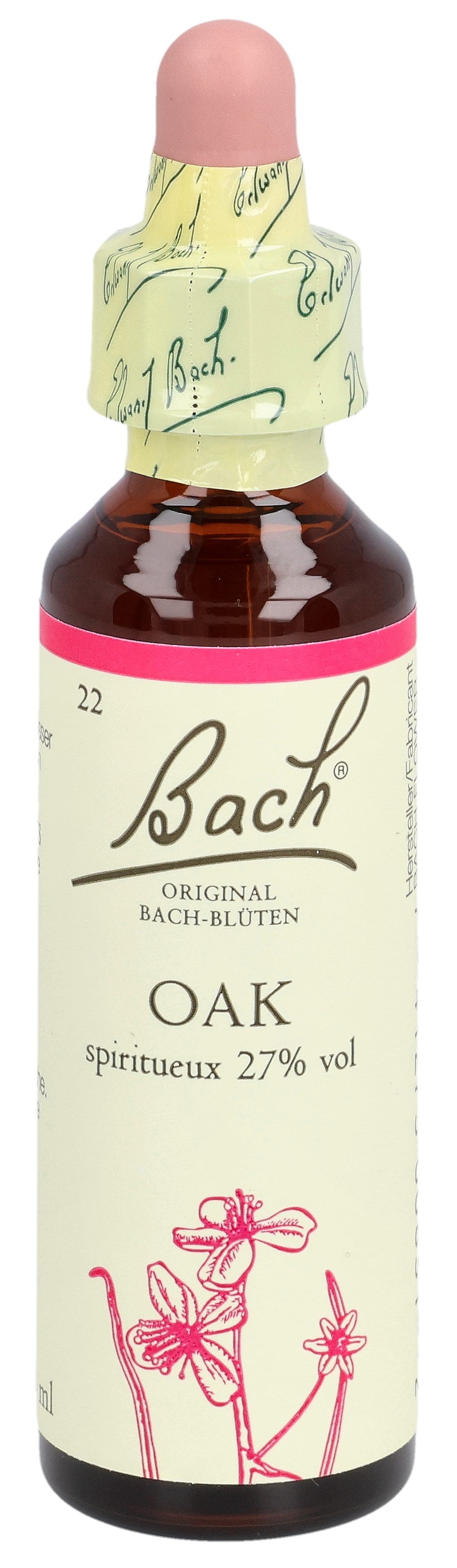 Fleurs de Bach Original Chêne (Oak) 22 Calme & Sérénité 20 ml