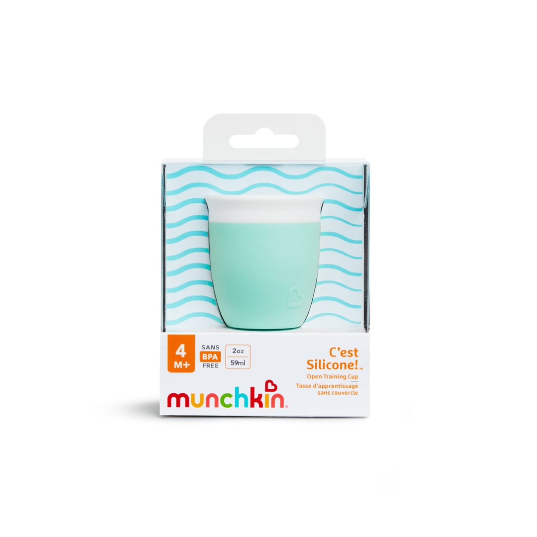 Munchkin Tasse Silicone 59 ml 4 Mois+ Bébé Apprentissage | Sans BPA