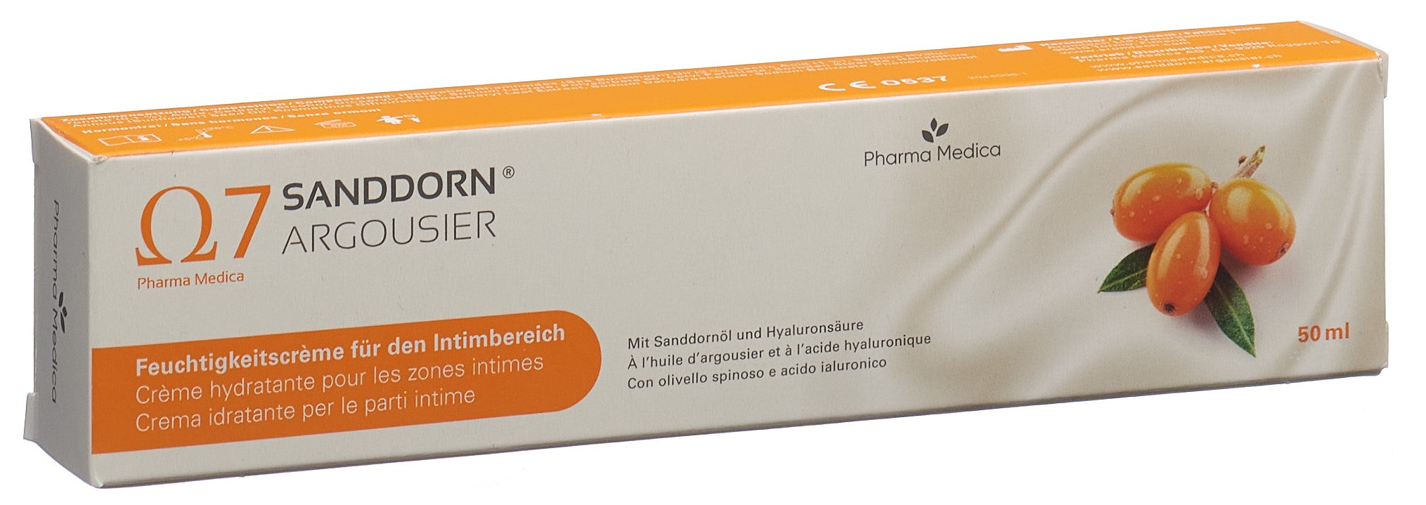 Argousier Sanddorn Crème Hydratante Peau Sèche 50 ml