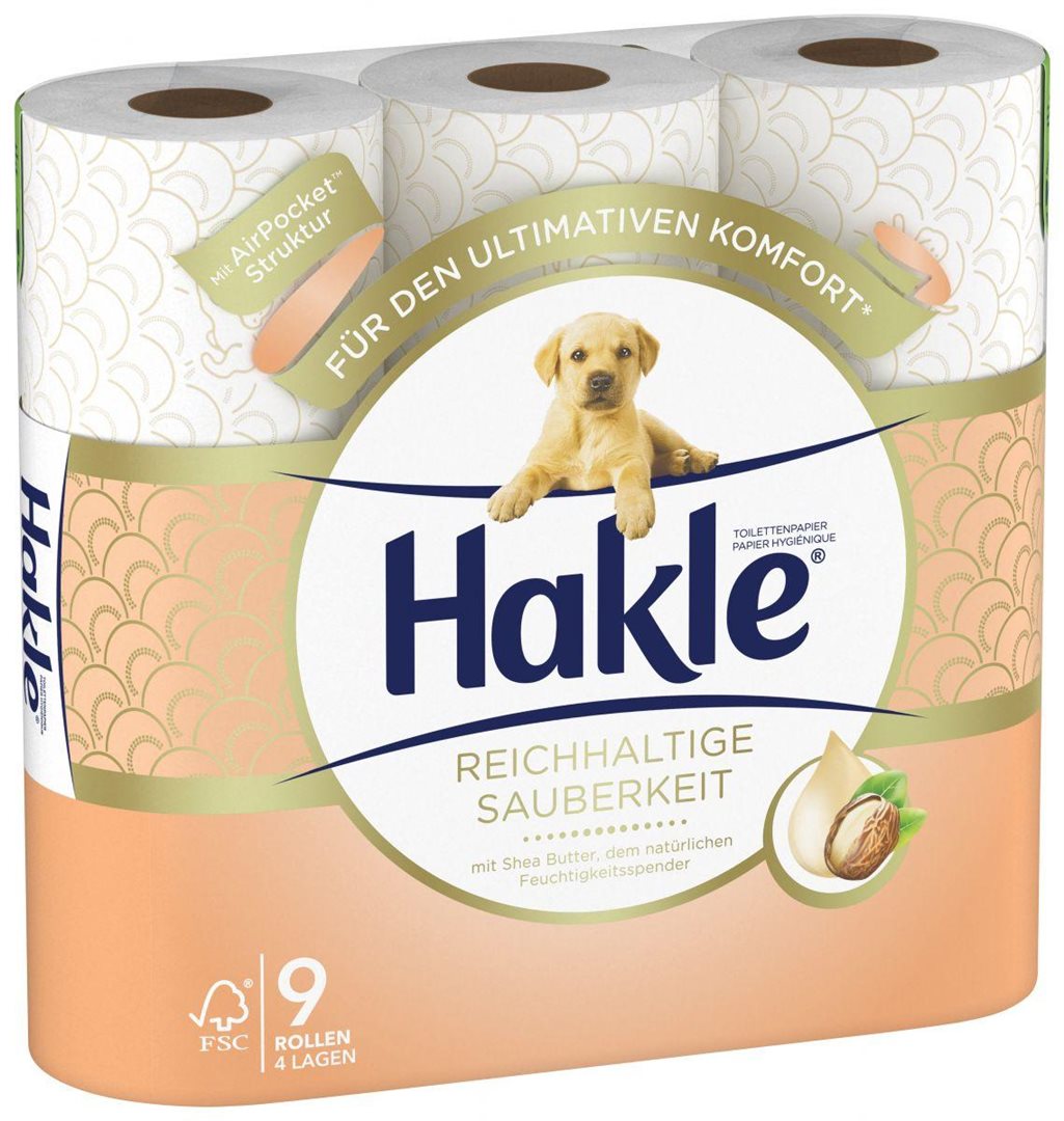 HAKLE Soin Intime Riche Beurre de Karité Douceur | Rouleau 9 Pièces
