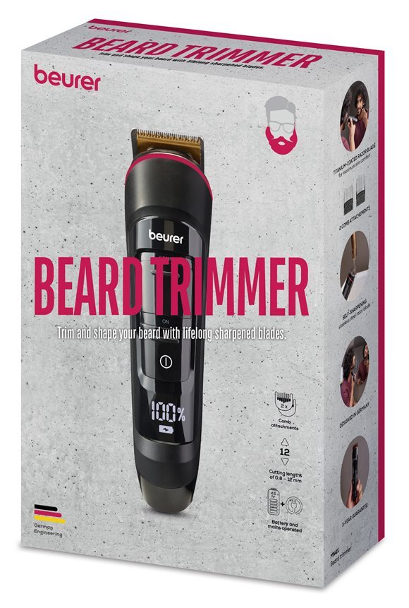 BEURER Tondeuse Barbe MN4X Précision & Style | Appareil Électrique