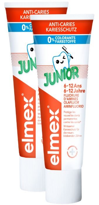 Elmex Junior Dentifrice Protection Caries Duo 2 x 75 ml