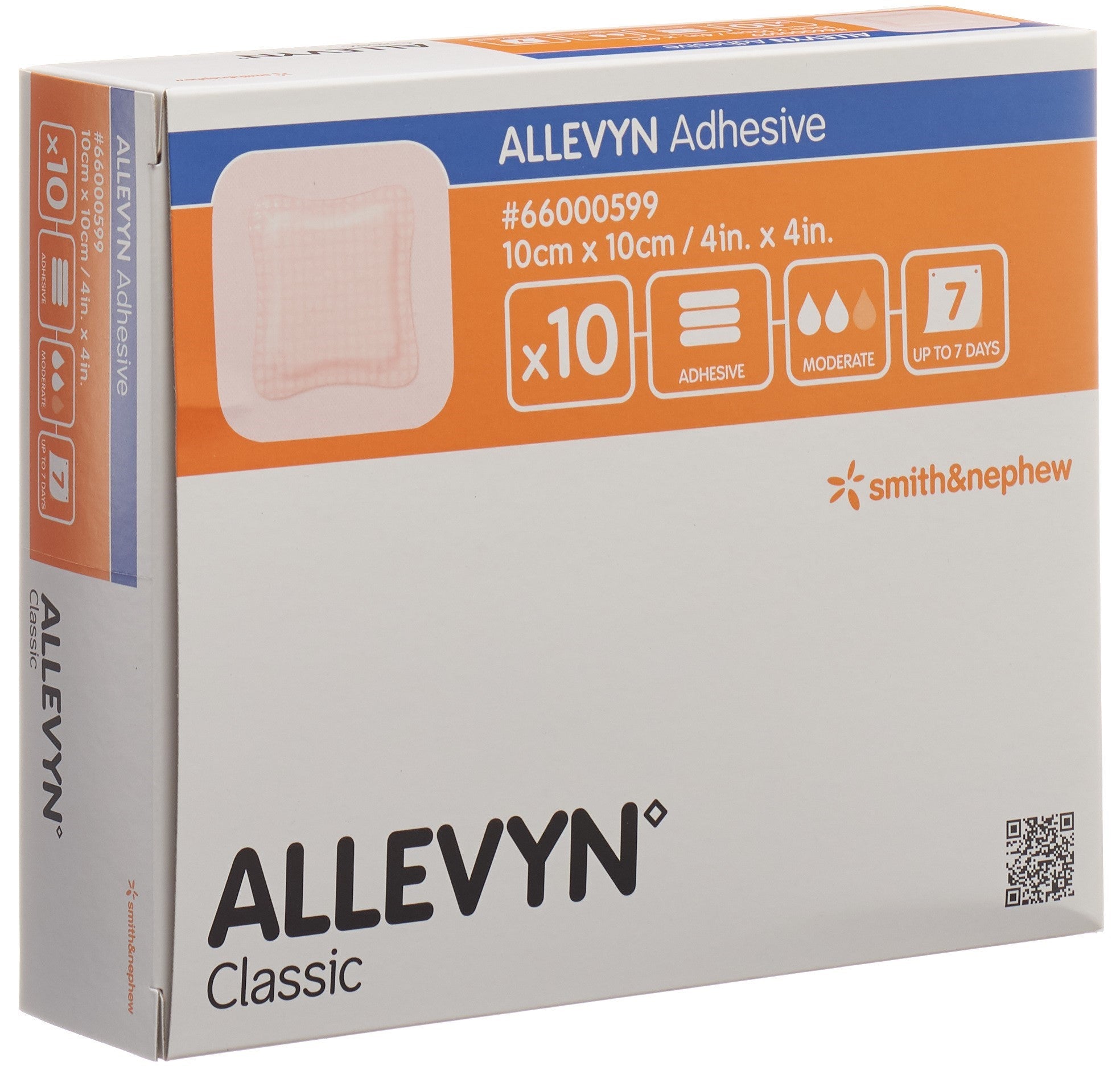 ALLEVYN Pansement Adhésif 10x10cm | Soin des Plaies | 10 Pièces