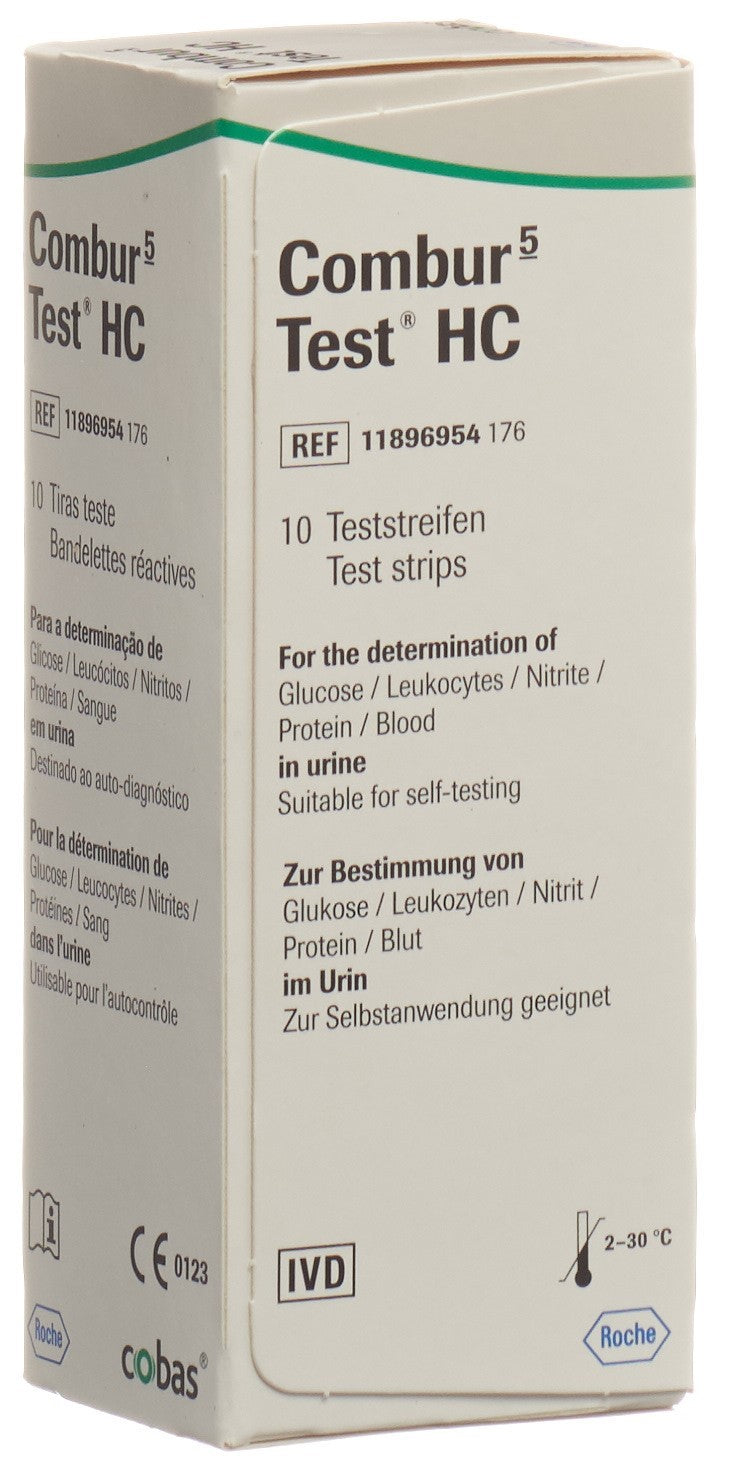 Combustol Test HC Bandelettes Diabète Rapide | 10 Pièces
