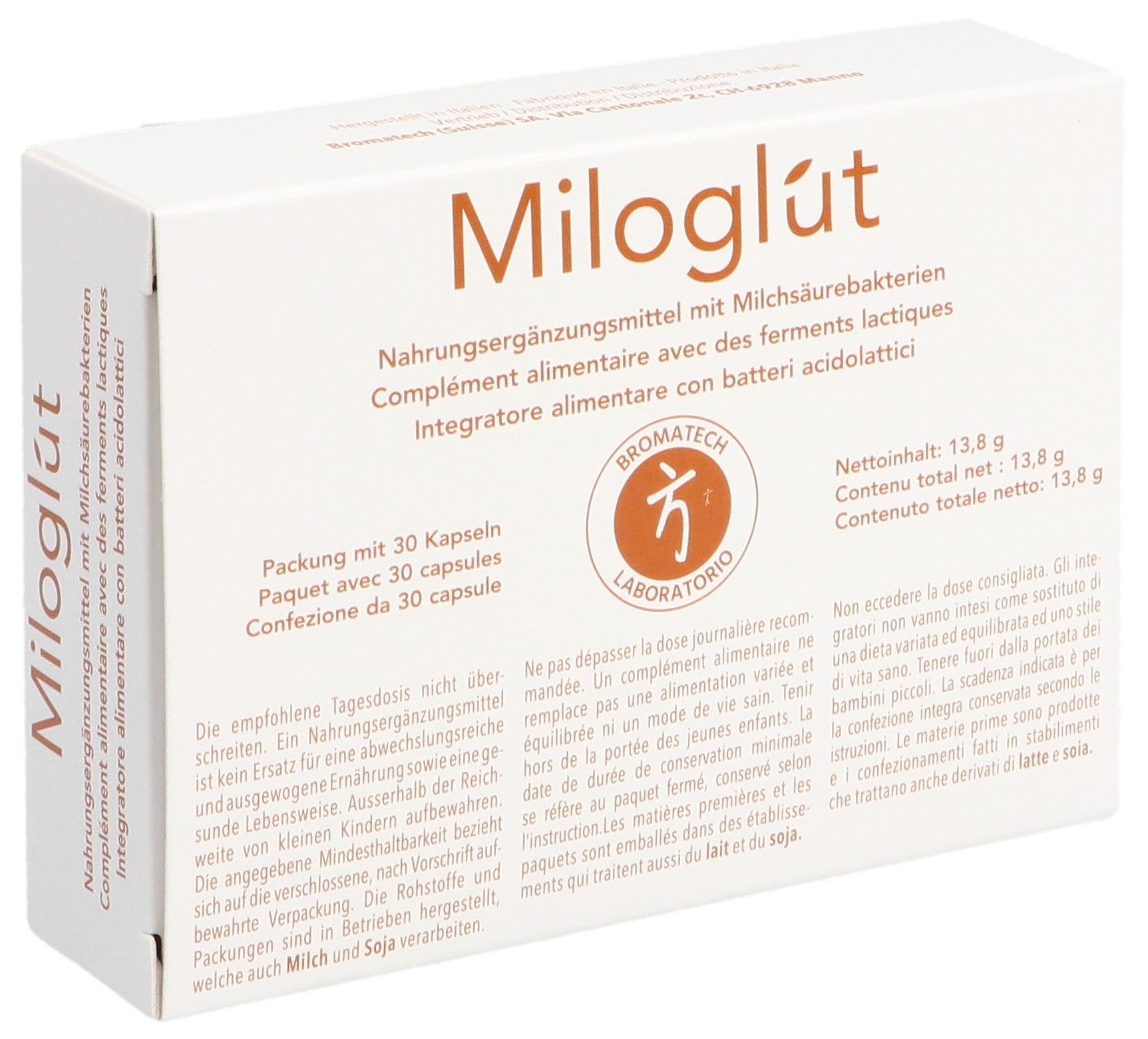 Bromatech Miluglut 30 Gélules - Confort Digestif | Aide Intestinale