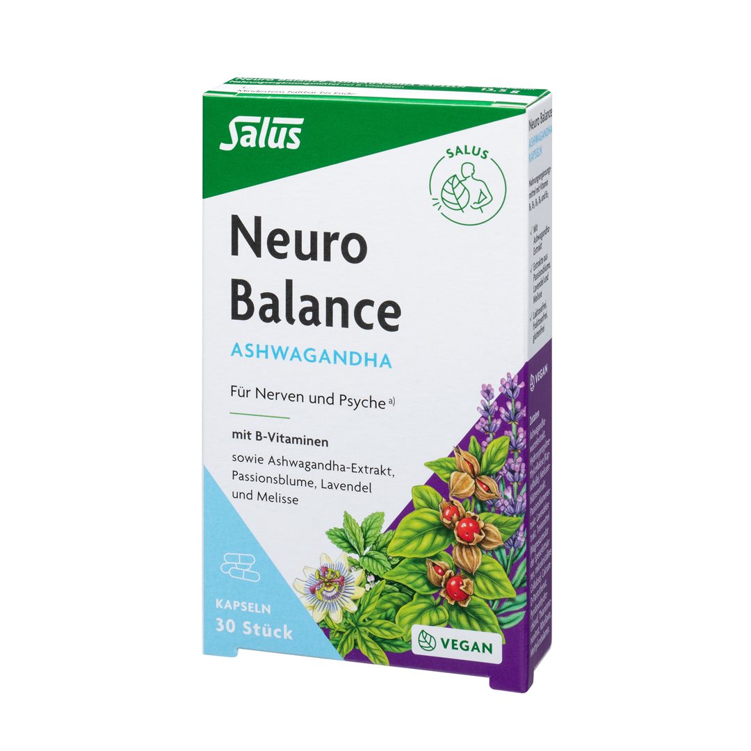 SALUS Neuro Balance Ashwagandha 30 Capsules - Équilibre Mental & Sérénité