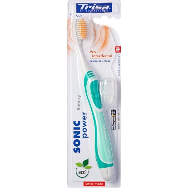 TRISA SonicPower Brosse à dents électrique souple | 1 pièce