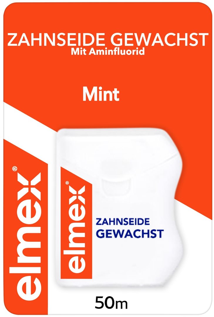 ELMEX Fil Dentaire Sensitive Protection Cireux Nettoyage Profond | 50 m