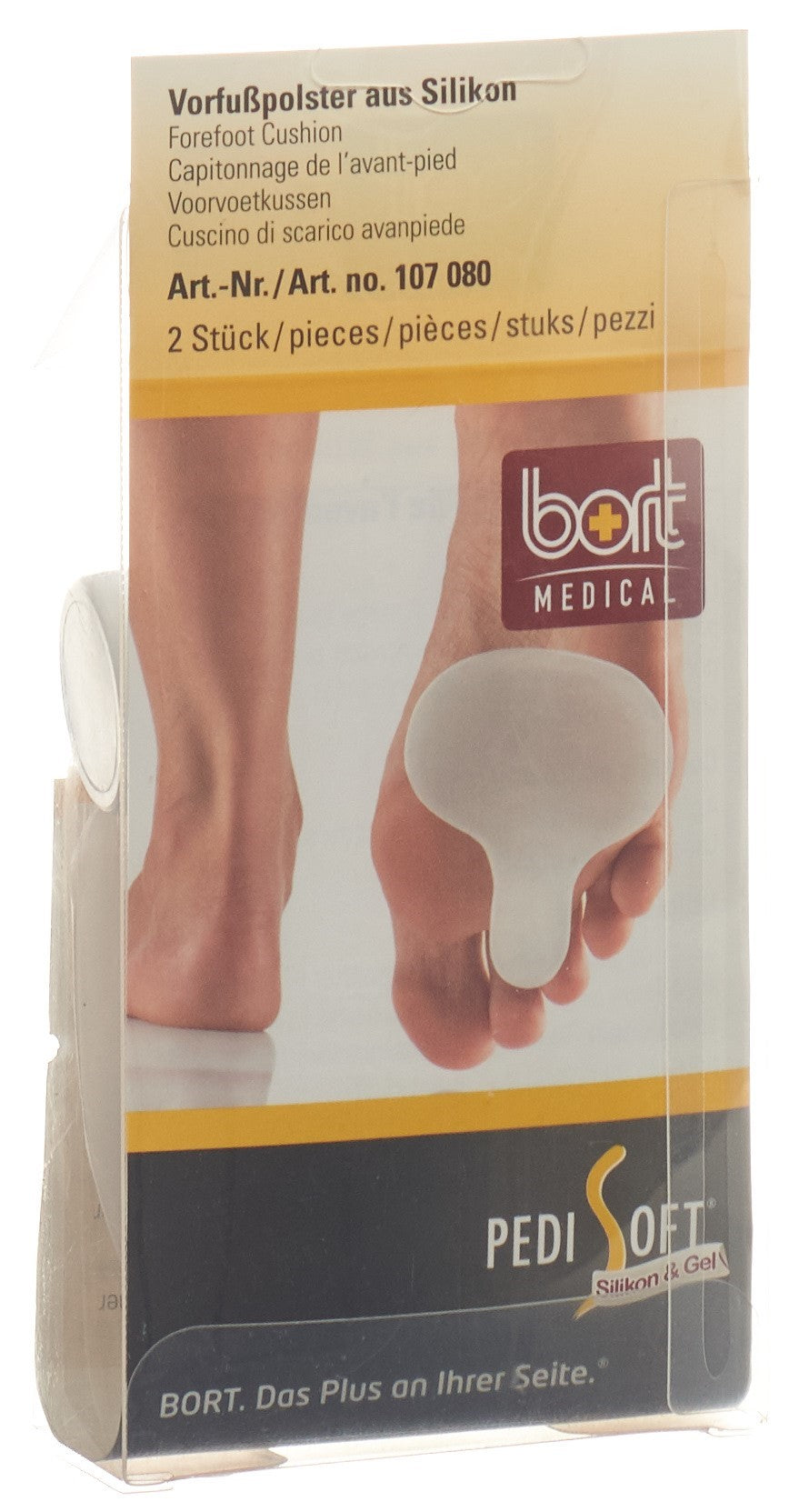 BORT Pedisoft Rembourrage Avant-Pied Confort & Protection | 2 Pièces