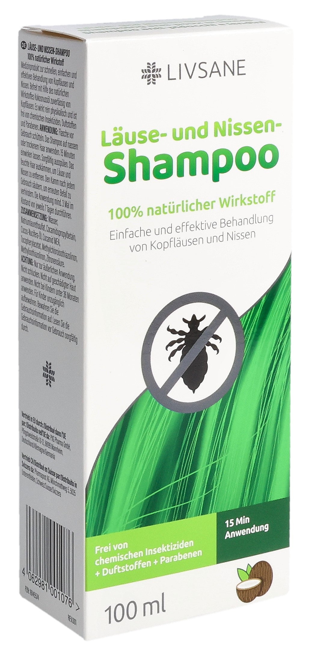 LIVSANE Shampoing Anti-Poux & Lentes Naturel 100 ml