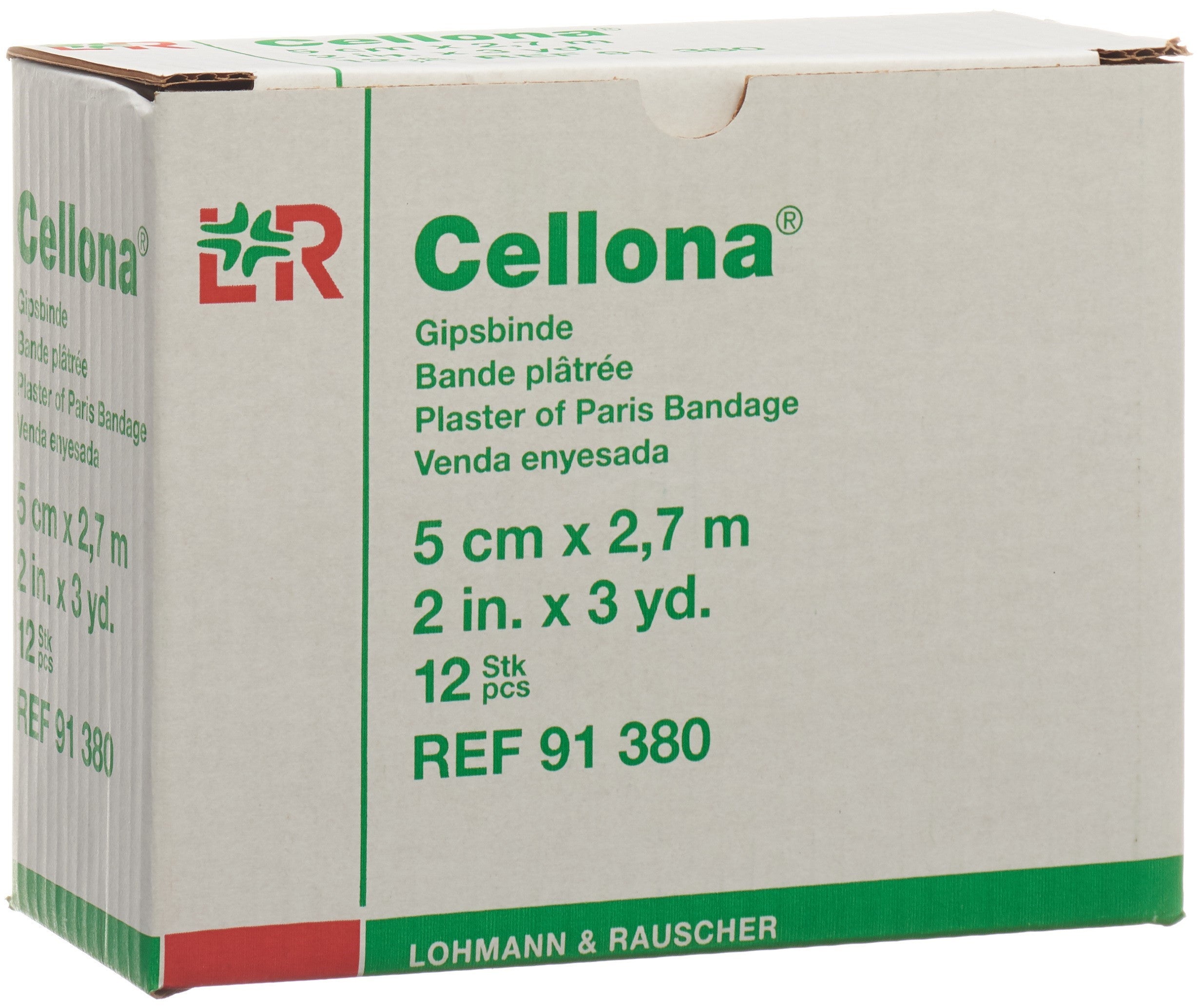 Cellona Bandes Plâtrées 2.75m x 5cm Crèmeux 12 Pièces | Soin Immobilisation