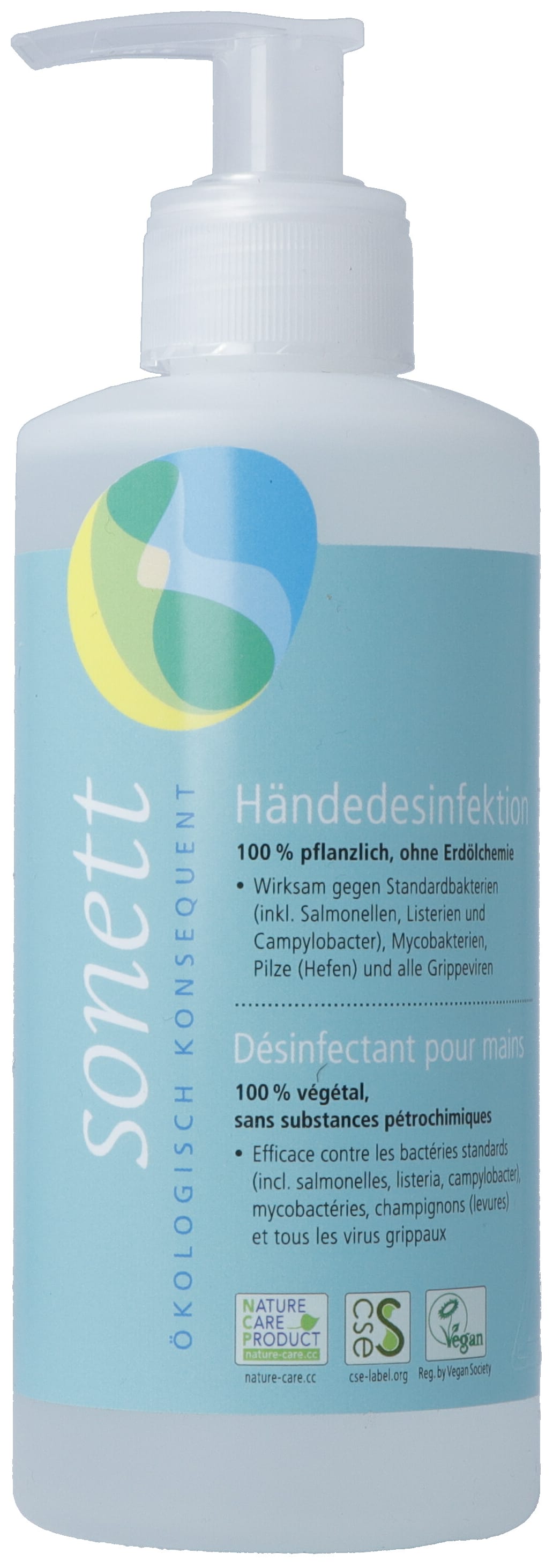 SONETT Désinfectant Mains Flacon Pompe 300 ml | Hygiène Efficace
