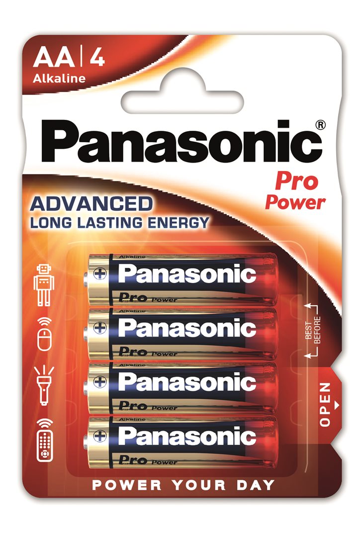 PANASONIC Pro Power Piles AA LR6 4 pièces | Longue Durée
