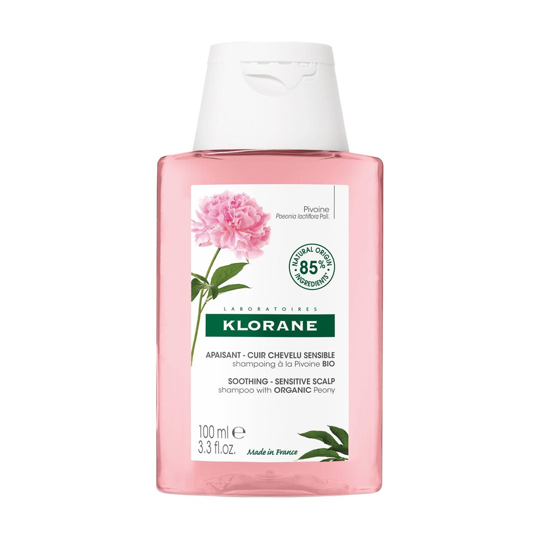Klorane Pivoine Bio Shampooing Apaisant Cheveux Sensibles 100 ml