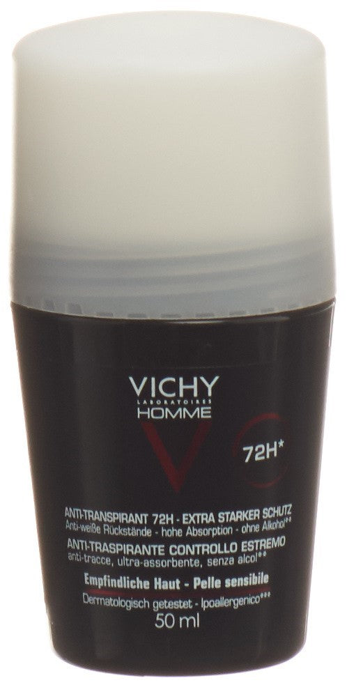VICHY Homme déo anti-t 72h roll-on 50 ml