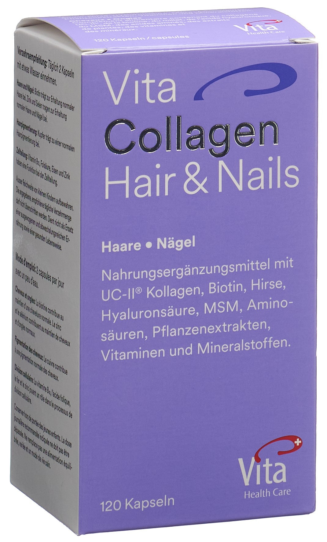 VITA COLLAGEN Hair&Nails caps bte 120 pce