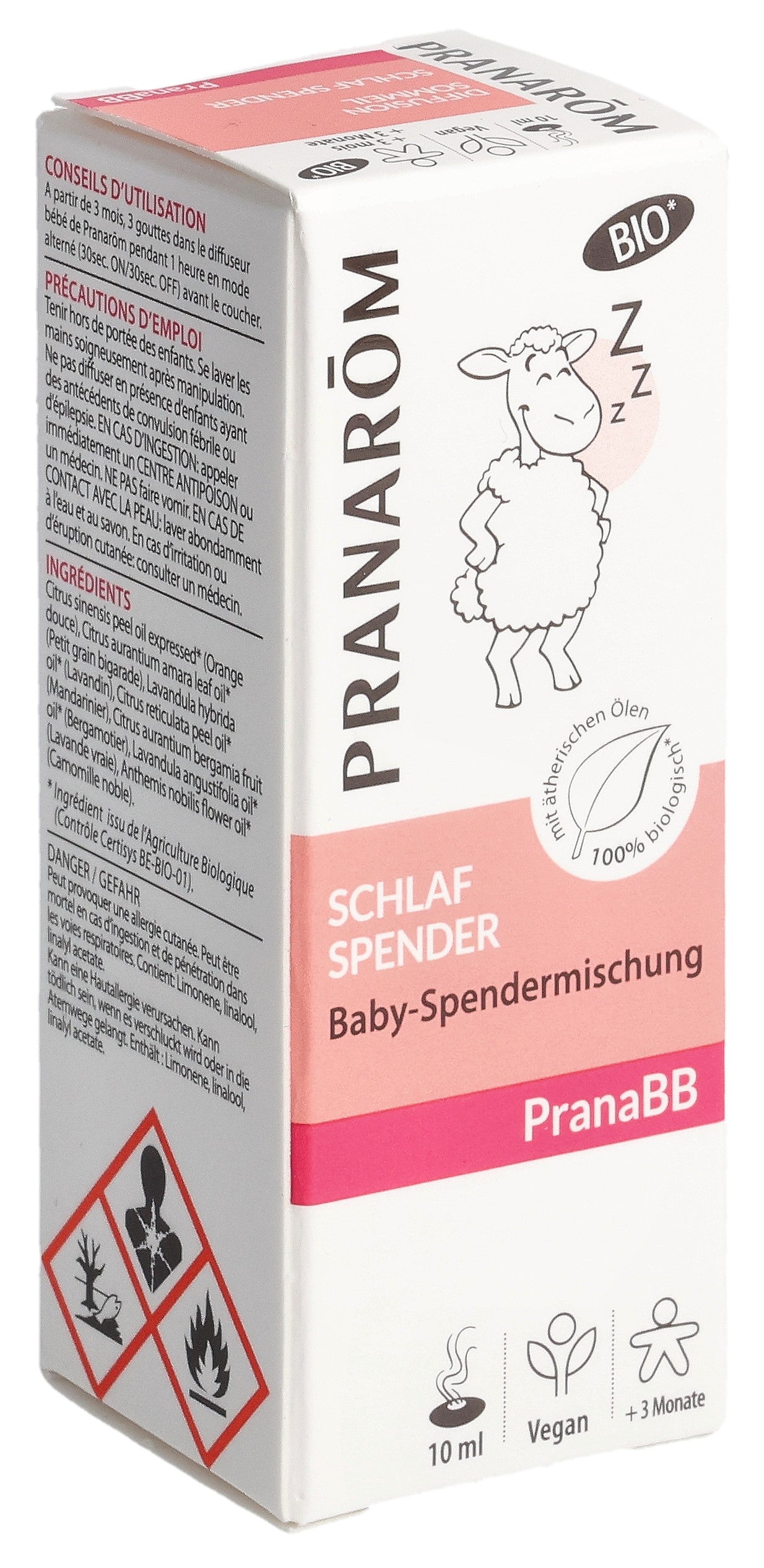 PRANAROM PranaBB Mélatonine Sommeil Bio 10 ml | Aide Naturelle