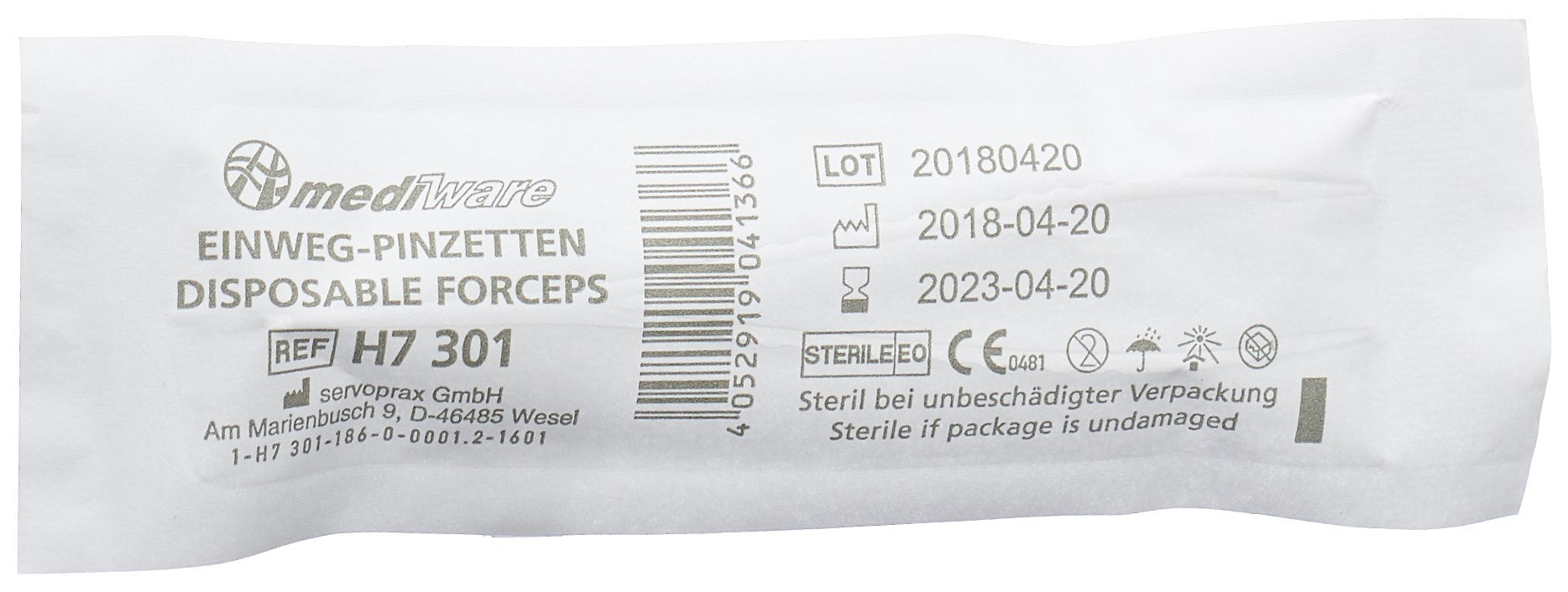 SERVOPRAX Pince à Épiler Chirurgicale 12.5cm Précision | Stérilisable