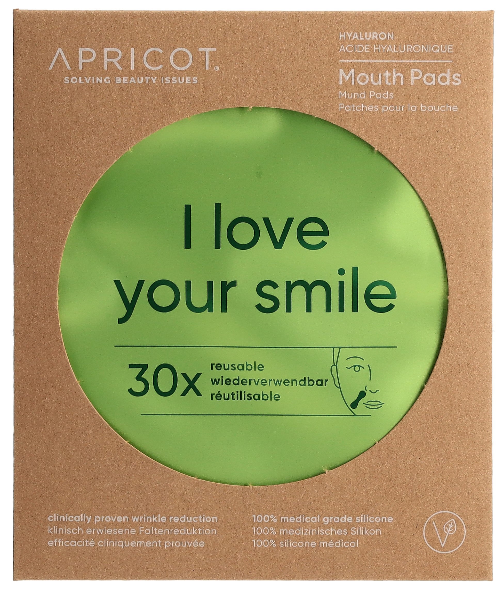 APRICOT Patchs Buccaux Anti-Rides Acide Hyaluronique 2 Pièces