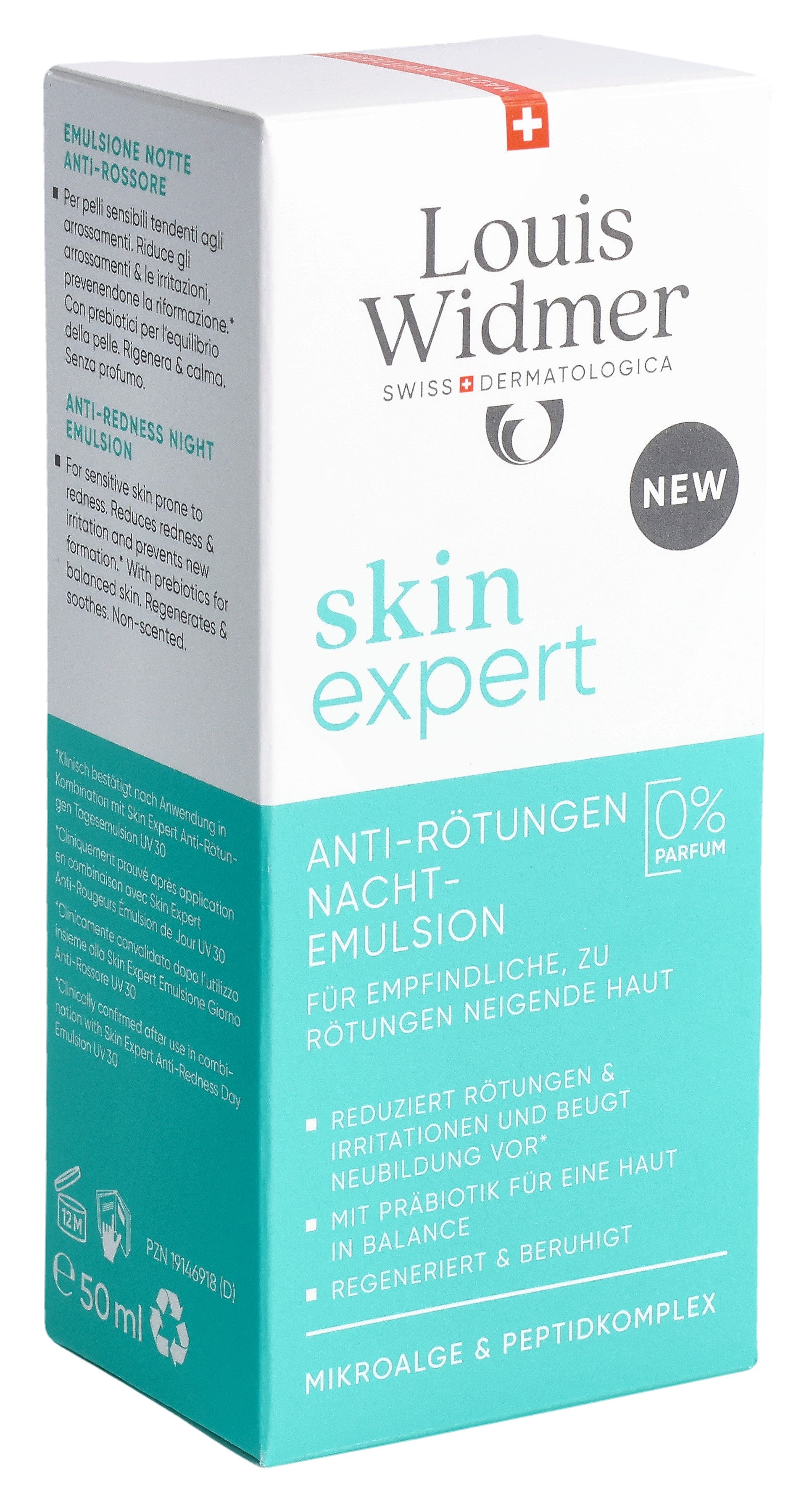 WIDMER anti-rougeurs emulsion de nuit tb 50 ml