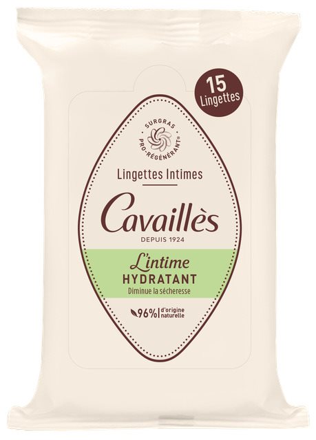 ROGE CAVAILLES Lingettes Intimes Sèches Confort & Fraîcheur | Lot de 15