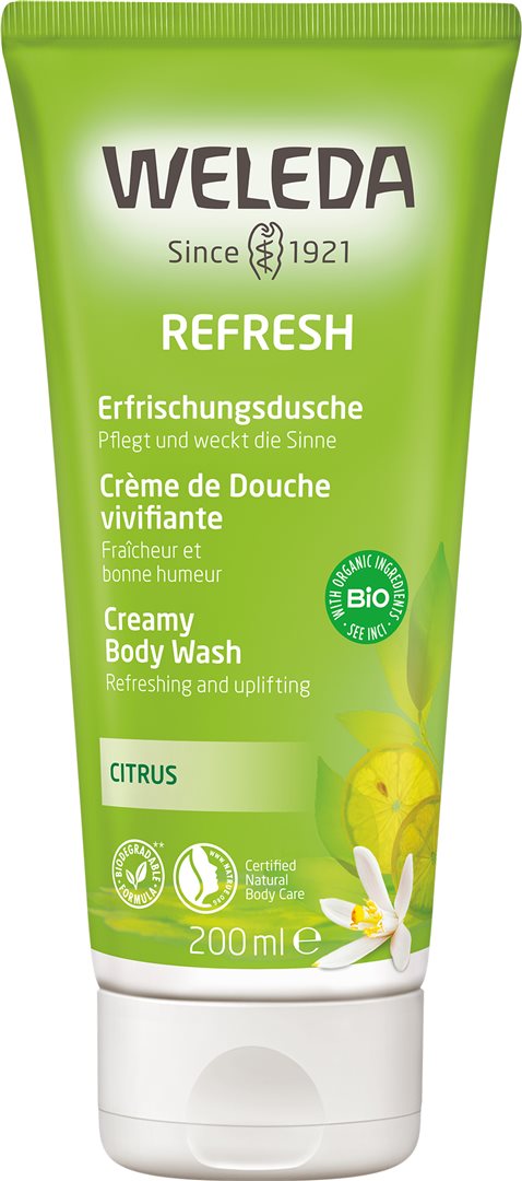 WELEDA crème douche rafraîchissante citrus 200 ml