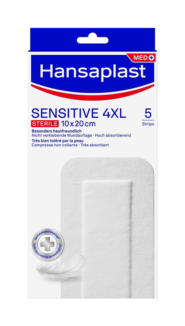 HANSAPLAST Bandes Sensitives 4XL Soin des Plaies | 5 Pièces