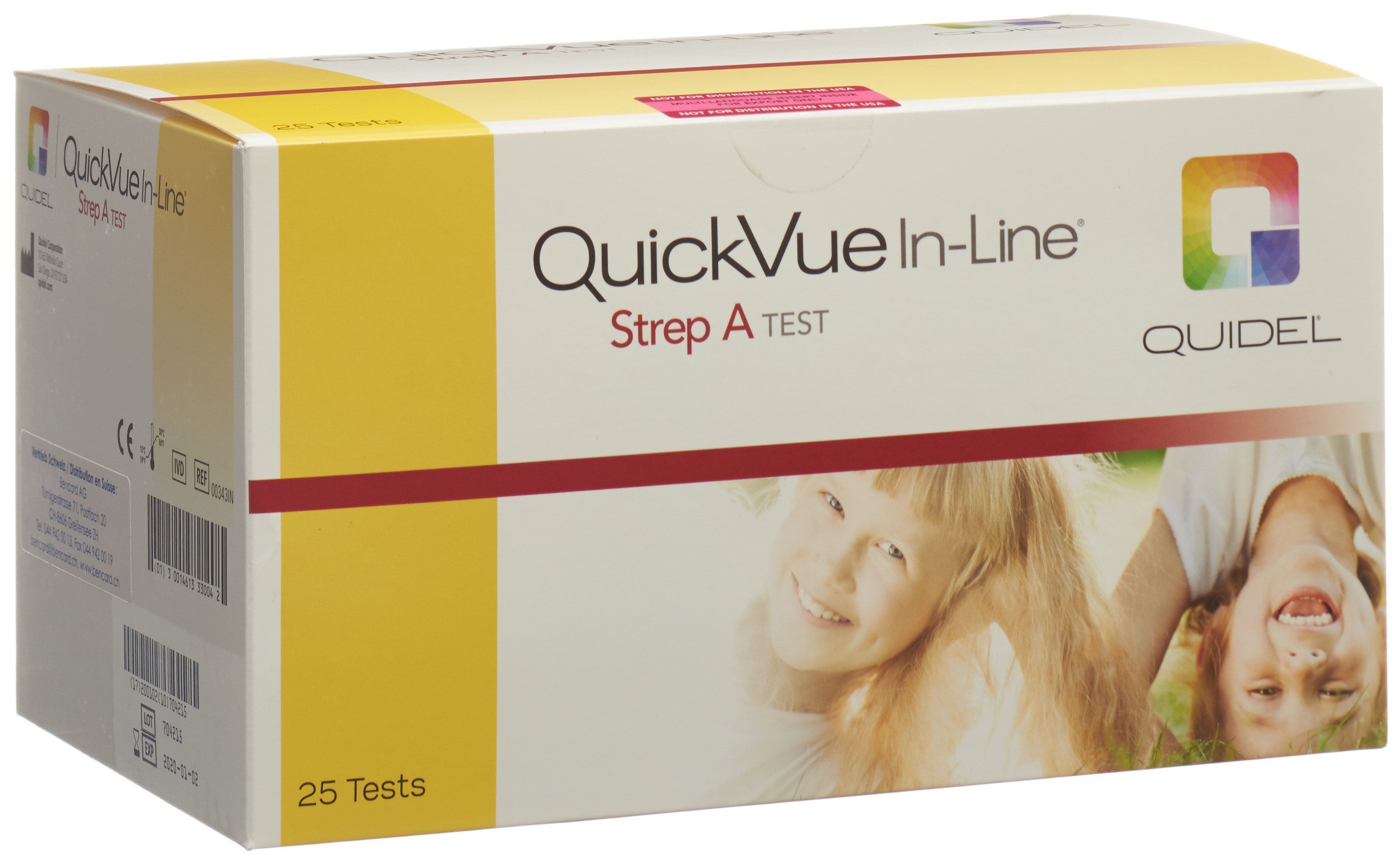 QUICKVUE Test Rapide Strep A 25 Tests | Diagnostic Fiable