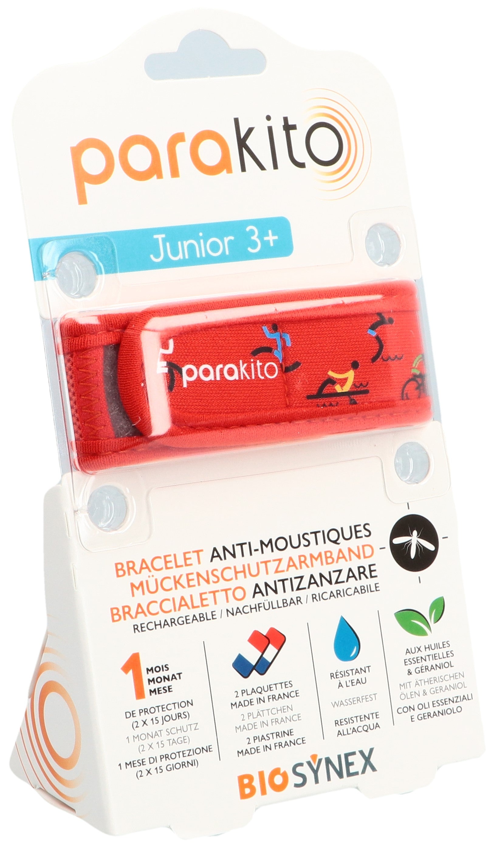PARAKITO Bracelet Anti-Moustiques Junior Sport | Protection Efficace