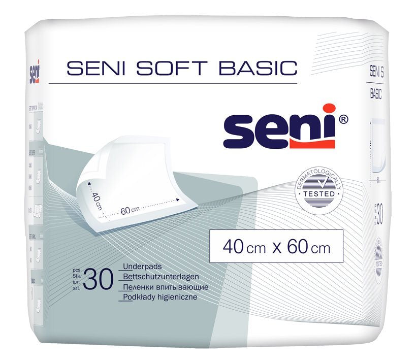 SENI Soft Basic Alèses 40x60cm 30 Pièces | Confort & Protection