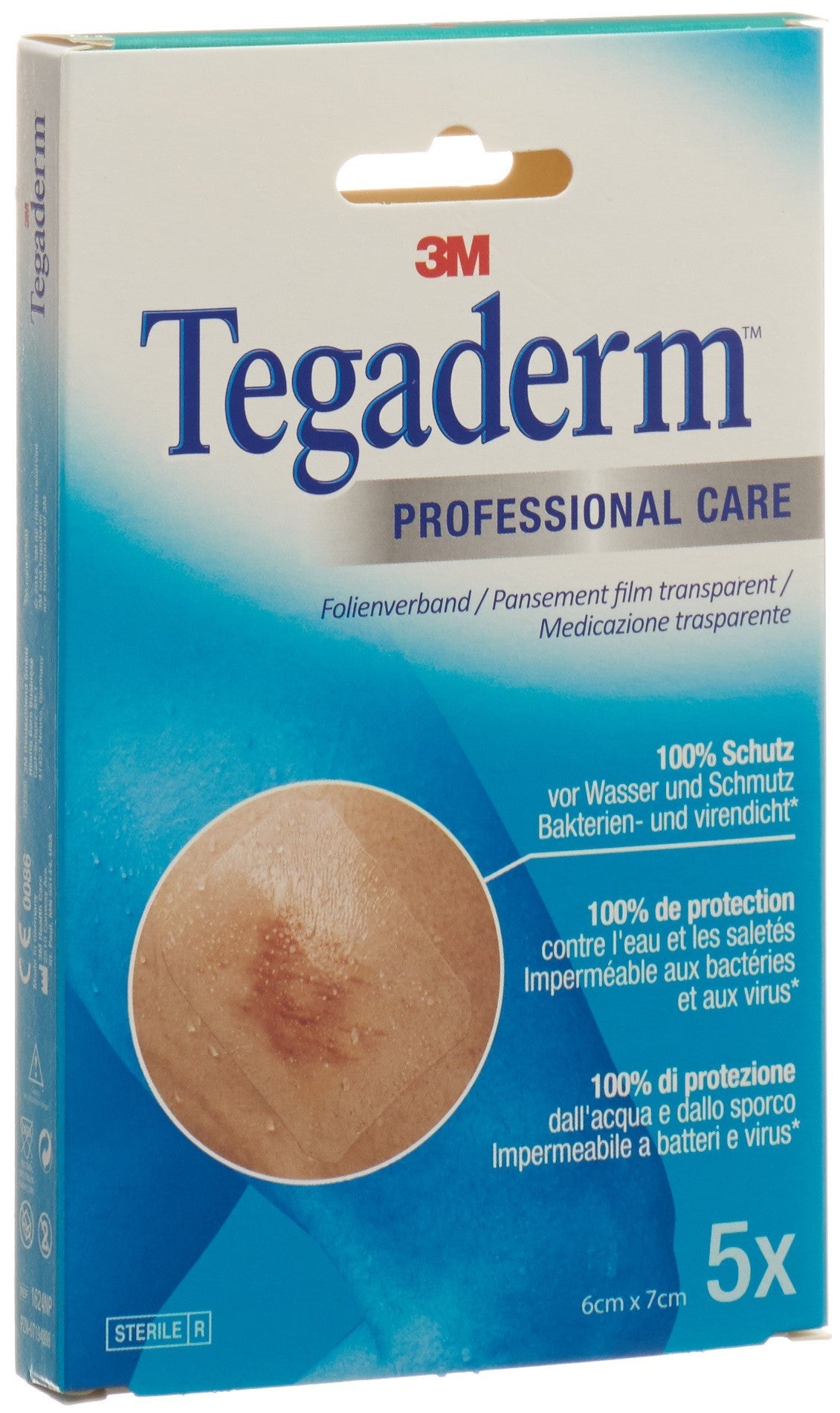 3M TEGADERM FILM pans transparent 6x7cm5 pce